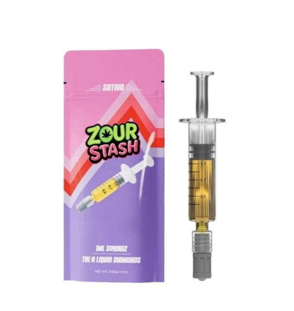 ZOUR STASH SYRINGE THCA STRAWBERRY BUBBLEGUM 1ML