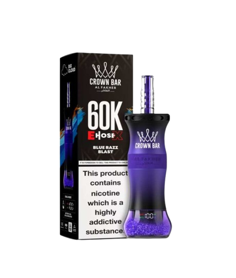 AL FAKHER CROWN BAR EHOSEX BLUE RAZZ BLAST 60K