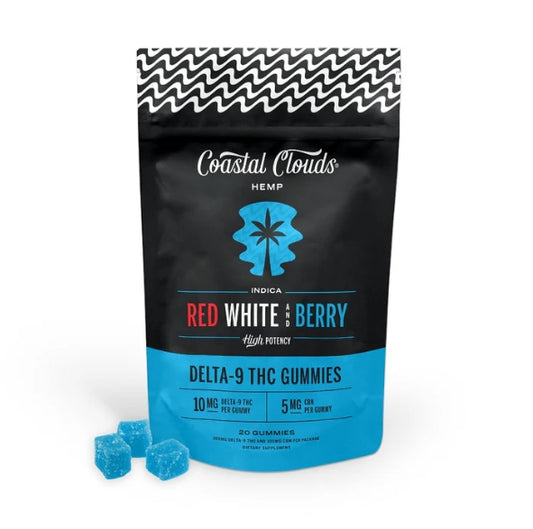 COASTAL CLOUDS GUMY RED WHITE BERY REST IND 10MG