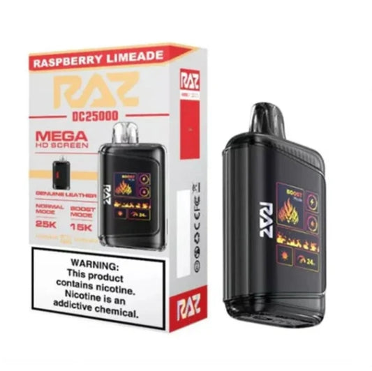 RAZ DC 25k PUFFS|RASPBERRY LIMEADE|6975984056968|Pack of 5