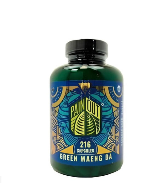 PAIN OUT KRATOM CAPSULES GREEN MAENGDA 216CT