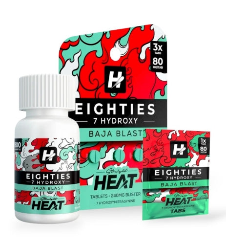 HEAT EIGHTIES 7 HYDROXY BAJA BLAST 80MG 3CT
