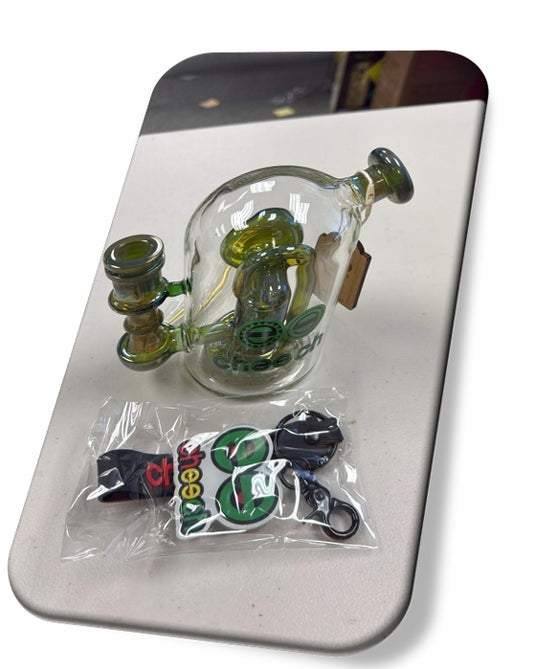 CHEECH GLASS WATERPIPE FUMED RIG CH206GRSF