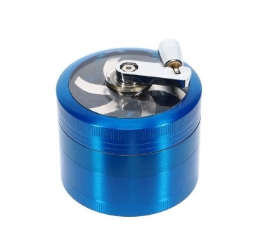 GRINDER W/ HANDLE & CLEAR PART ON TOP & BOTTOM