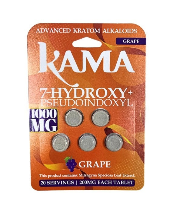 KAMA 7 HYDROXY PLUS PSEUDOINDOXYL GRAPE 1000MG