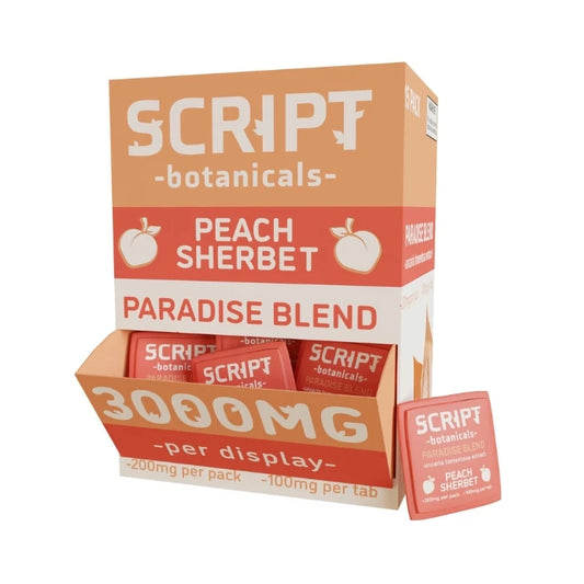 SCRIPT BOTANICALS PRDISE BLEND PEACH SHERBET 300MG