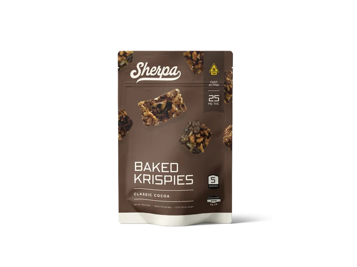 SHERPA THC BAKED KRISPIES CLASSIC COCOA 125MG 5CT