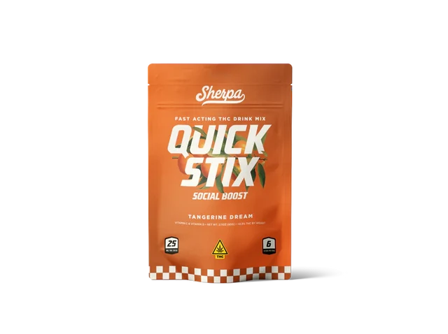SHERPA THC QUICK STIX TANGERINE DREAM 25MG 6CT