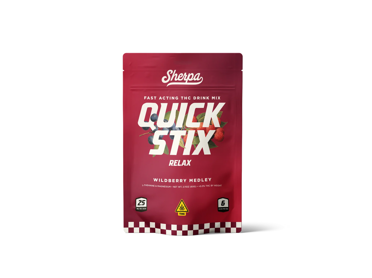 SHERPA THC QUICK STIX WILDBERRY MEDLEY 25MG 6CT