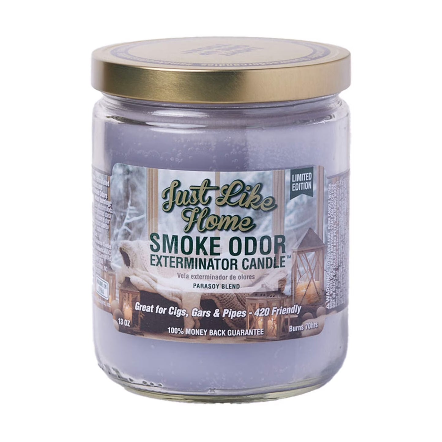 SMOKE ODOR CNDL JUST LIKE HOME 13OZ 1CT