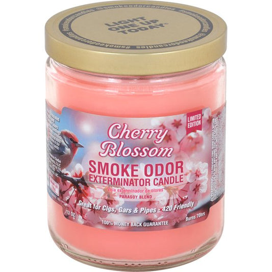 SMOKE ODOR CANDLE CHERRY BLOSSOM 13OZ