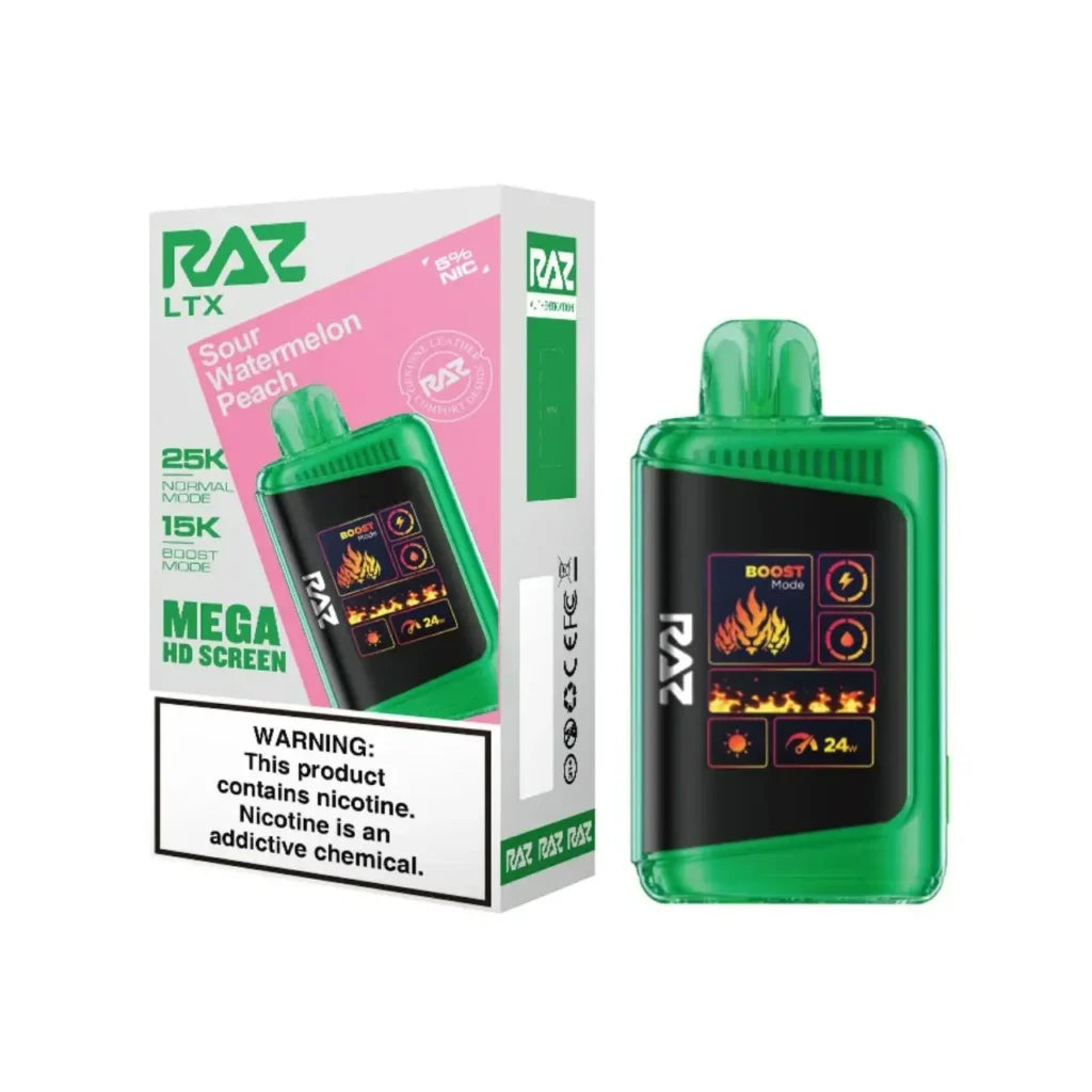RAZ SOUR WATERMELON PEACH 25K|6972866507808|Pack Of|5