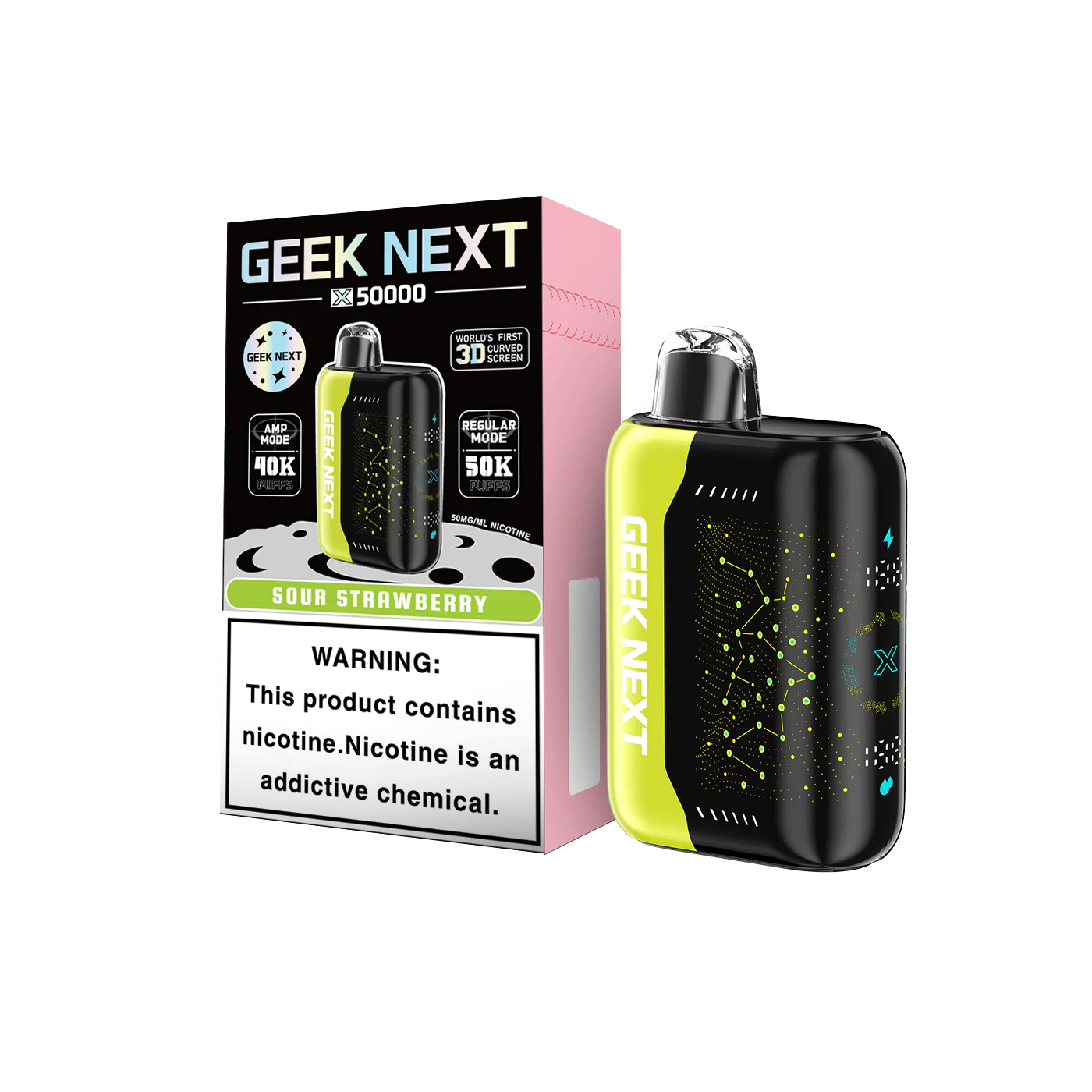 GEEK NEXT X50000 SOUR STRAWBERRY 50K