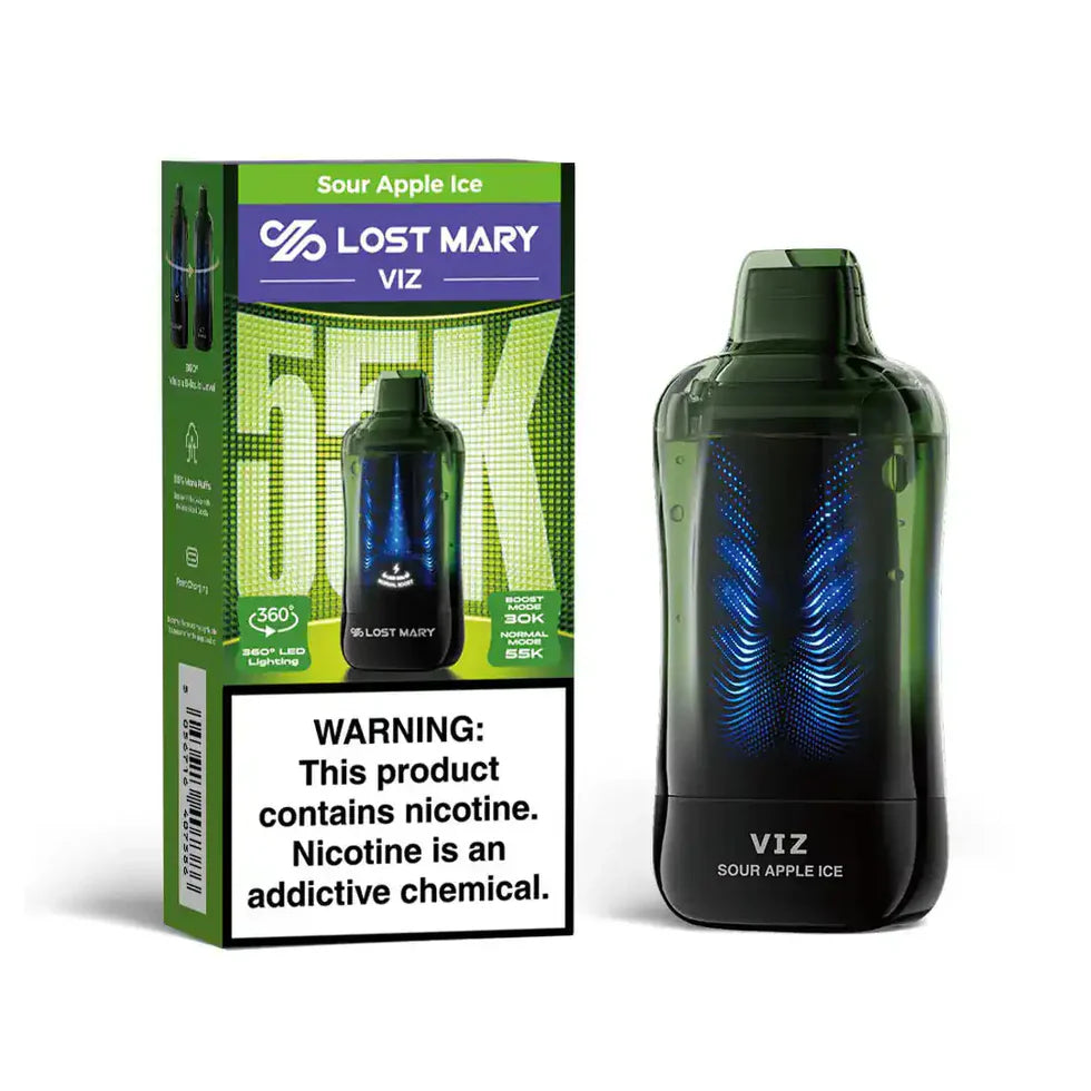 LOST MARY VIZ SOUR APPLE ICE 55K
