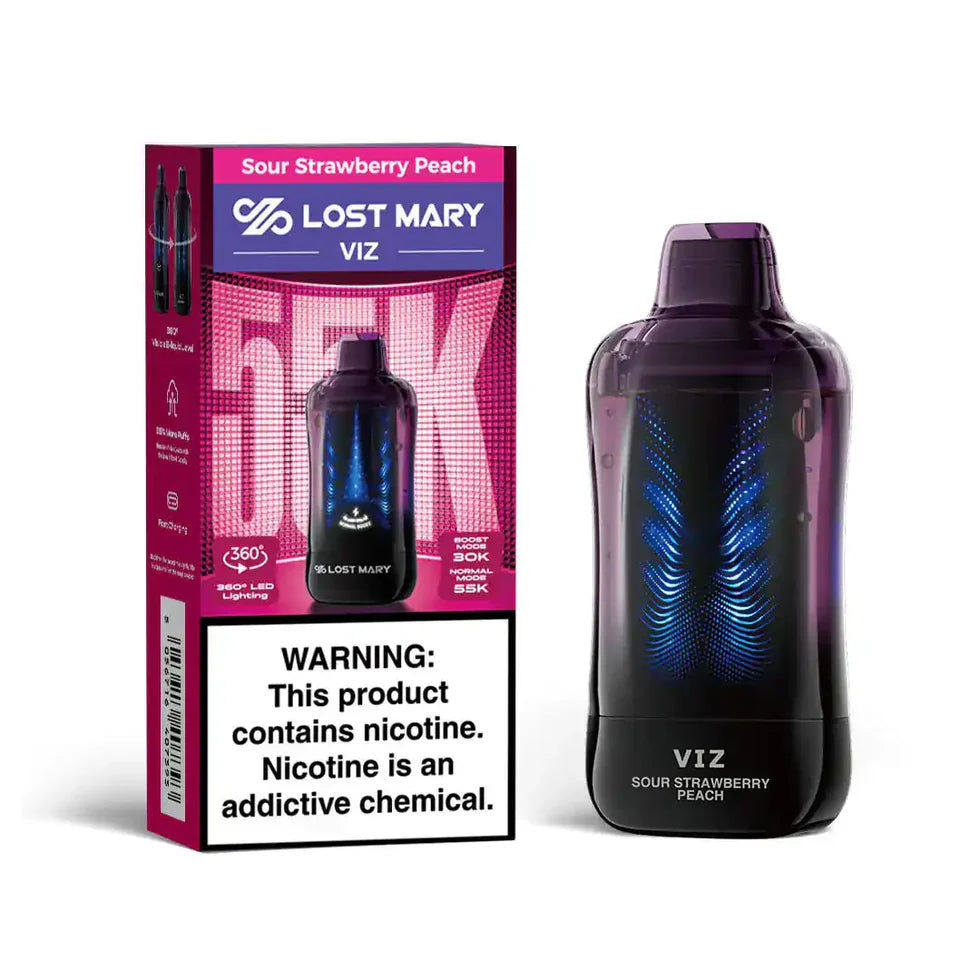 LOST MARY VIZ SOUR STRAWBERRY PEACH 55K