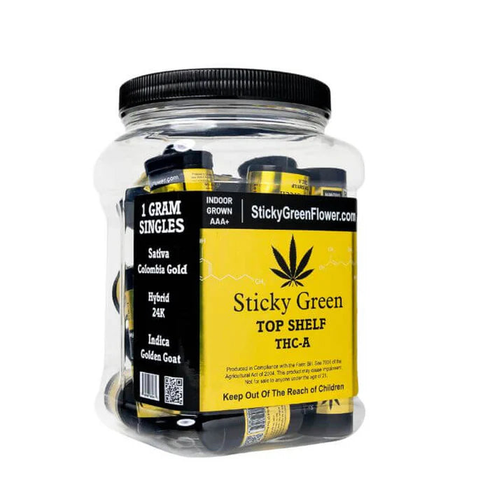 STICKY GREEN TOP SHELF THCA PROLL COLOMBIA GOLD SATIVA 1G
