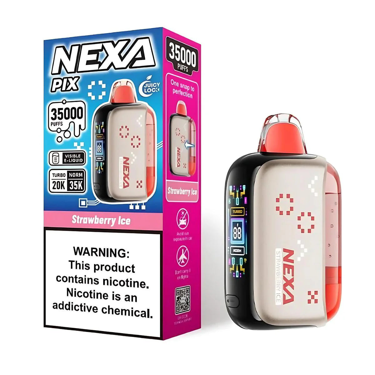 NEXA PIX USA 35K|NEXA PIX USA STRAWBERRY ICE 35K|810205670409| Pack of 5