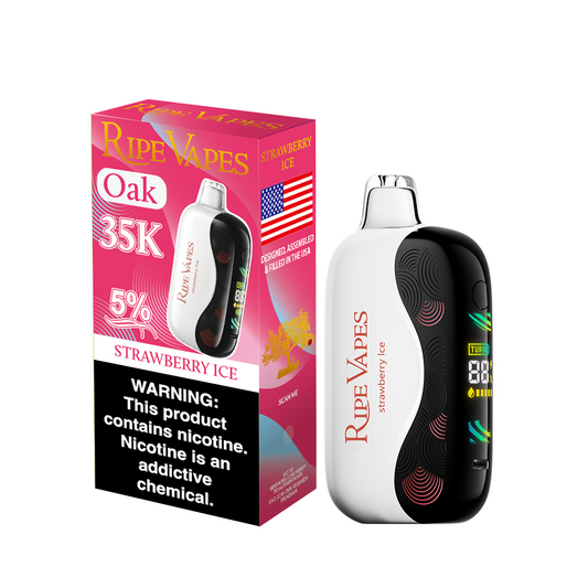RIPE VAPES OAK 35K|RIPE VAPES OAK STRAWBERRY ICE 35K|735380350314|Pack of 5