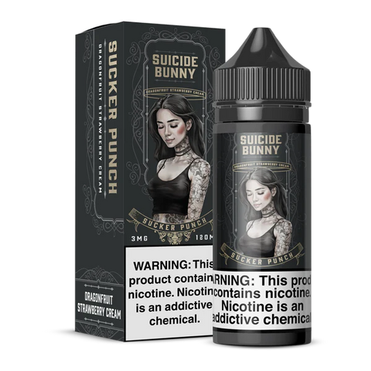 SUICIDE BUNNY  DRGNFRUT STRW CREM 120ML 3MG