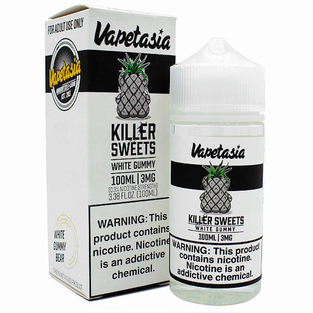 VAPETASIA  KILLER SWEETS WHITE GUMMY 100ML 0MG