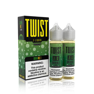TWIST E LIQUID X 2 GREEN NO 1 60ML 3MG