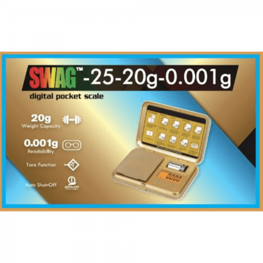 SWAG DIGITAL POCKET SCALE GOLD 25 0.001G 20G