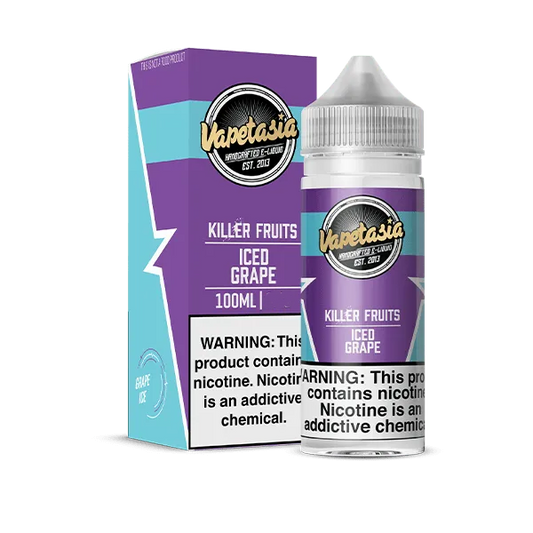 VAPETASIA  KILLER FRUITS ICE GRAP 100ML 0MG
