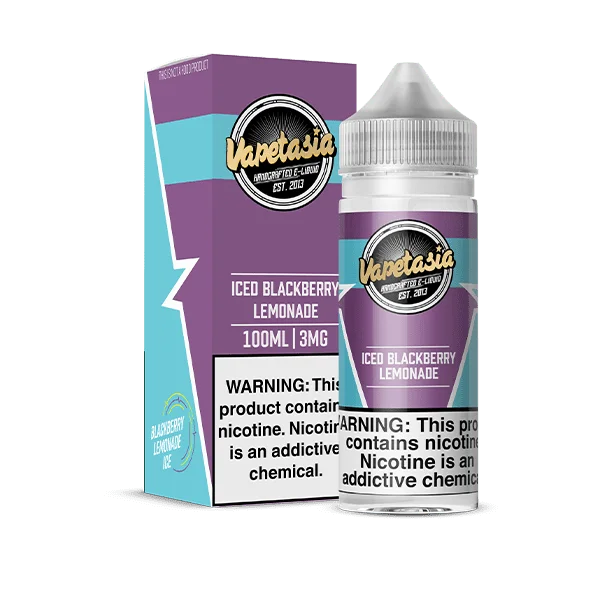 VAPETASIA  ICE BLCKBERY LEMONADE 100ML 0MG