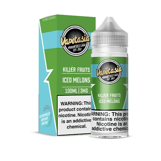 VAPETASIA  KILLER FRUITS ICE MELNS 100ML 0MG