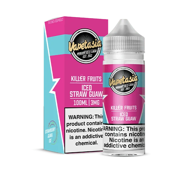VAPETASIA  KILLER FRUITS ICE STRW GUAW 100ML 0MG