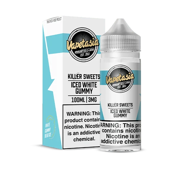 VAPETASIA KILLER SWEETS ICE WHITE GUMY 100ML 0MG