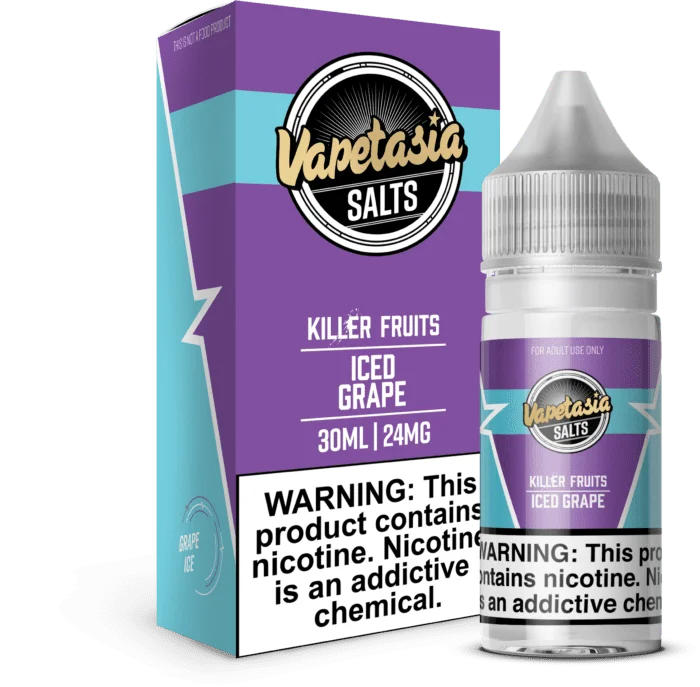 VAPETASIA NIC SALT  ICE GRAP 30ML 24MG