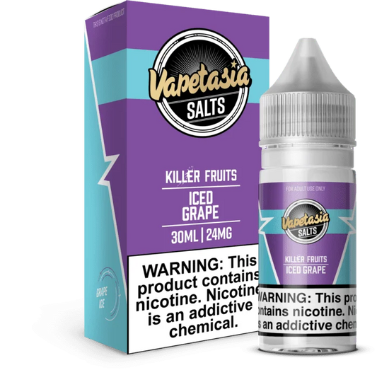 VAPETASIA NIC SALT  ICE GRAP 30ML 24MG