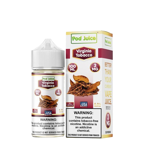 POD JUICE VIRGINIA TOBACCO 3MG 100ML