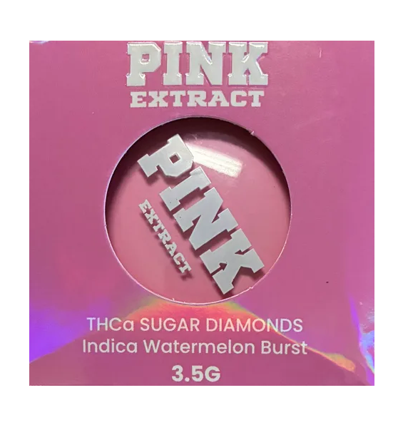 PINK EXTRACT THCA SUGAR DIAMONDS WTRMELN BURST INDICA 3.5G