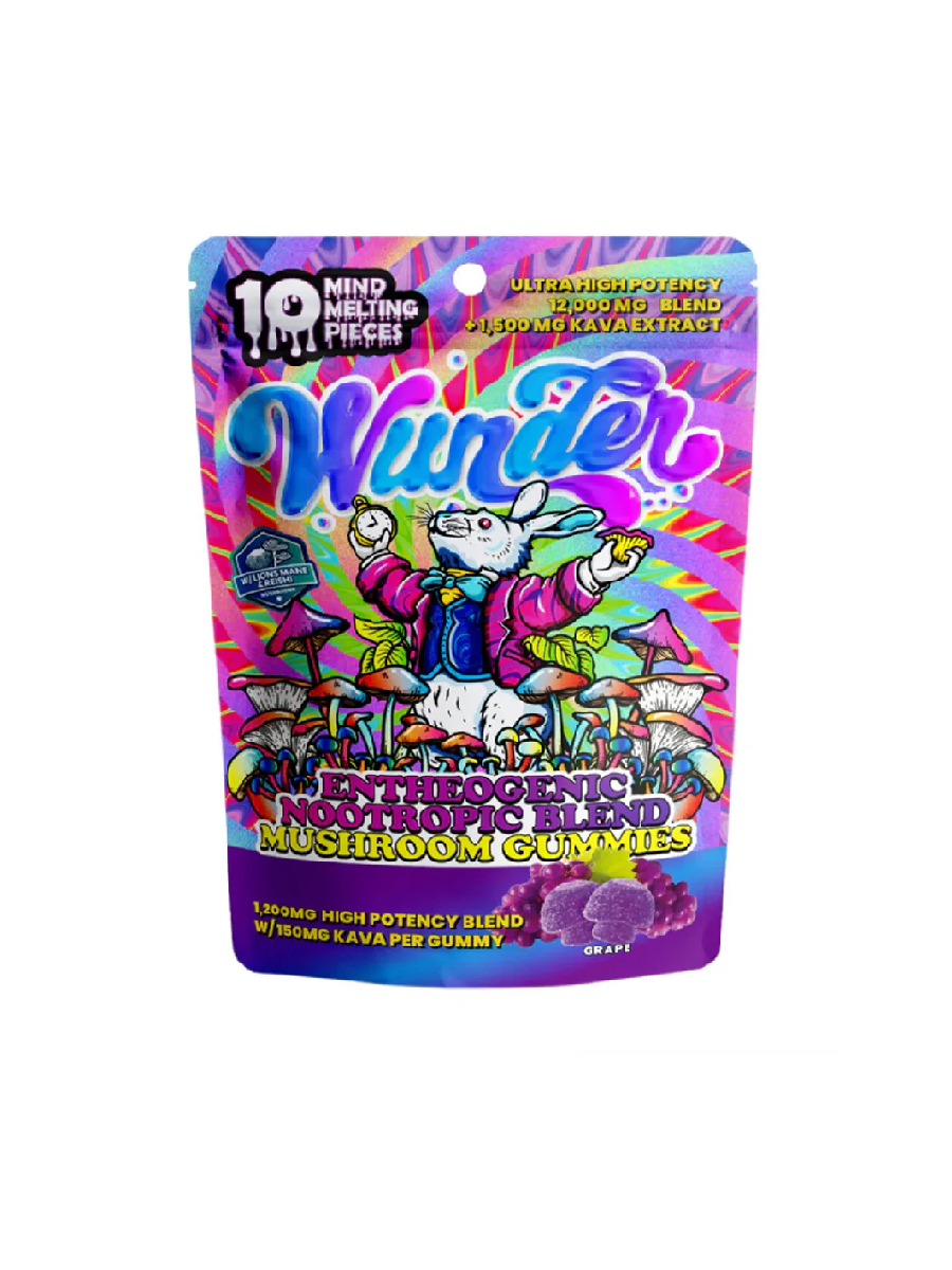 WUNDER ENTHEOGENIC BLEND MSHRM GUMY GRAPE 1200MG