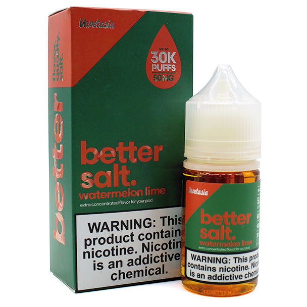 VAPETASIA BETTER SALT  WTRMELN LIME 30ML 50MG