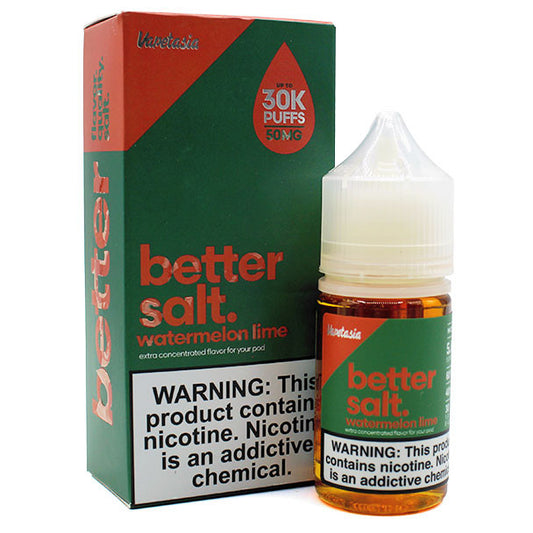 VAPETASIA BETTER SALT  WTRMELN LIME 30ML 50MG