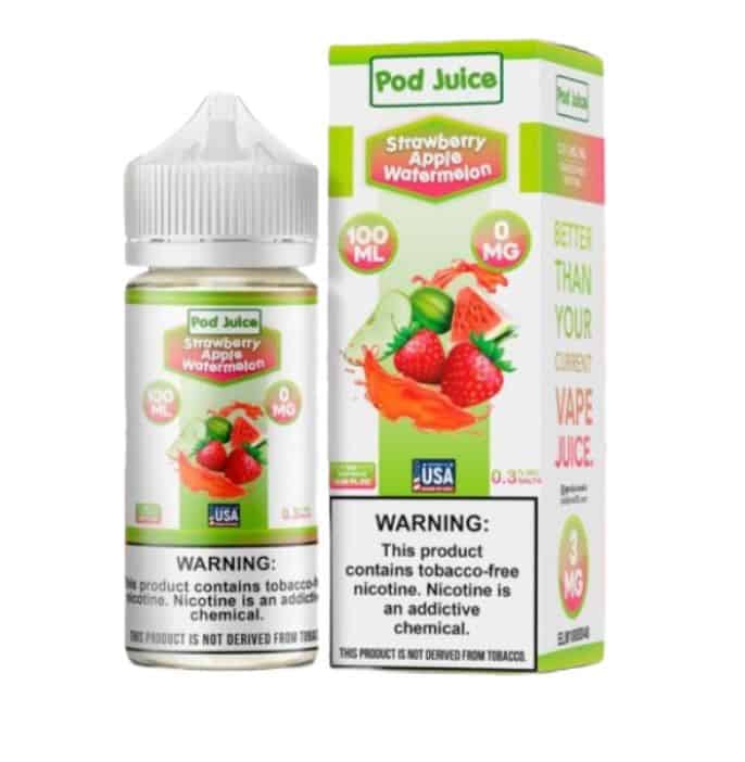 POD JUICE STRAWBERRY APPLE WATERMELON 0MG 100ML