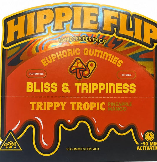 HIPPIE FLIP GUMMY TRIPPY TROPHIC PINEAPPLE MANGO 6GM