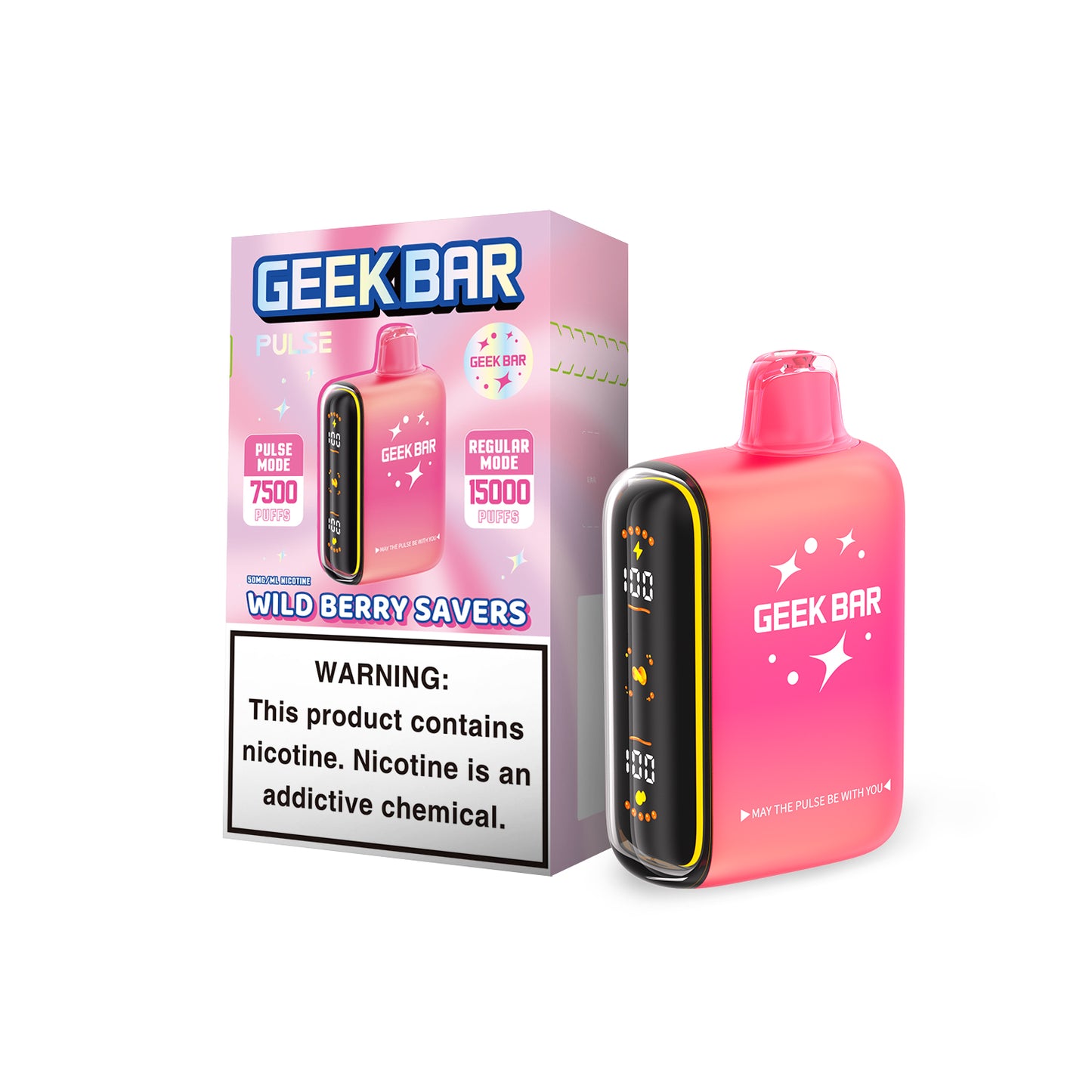 GEEK BAR PULSE WILD BERRY SAVERS 15K|810164283764|Pack Of|5
