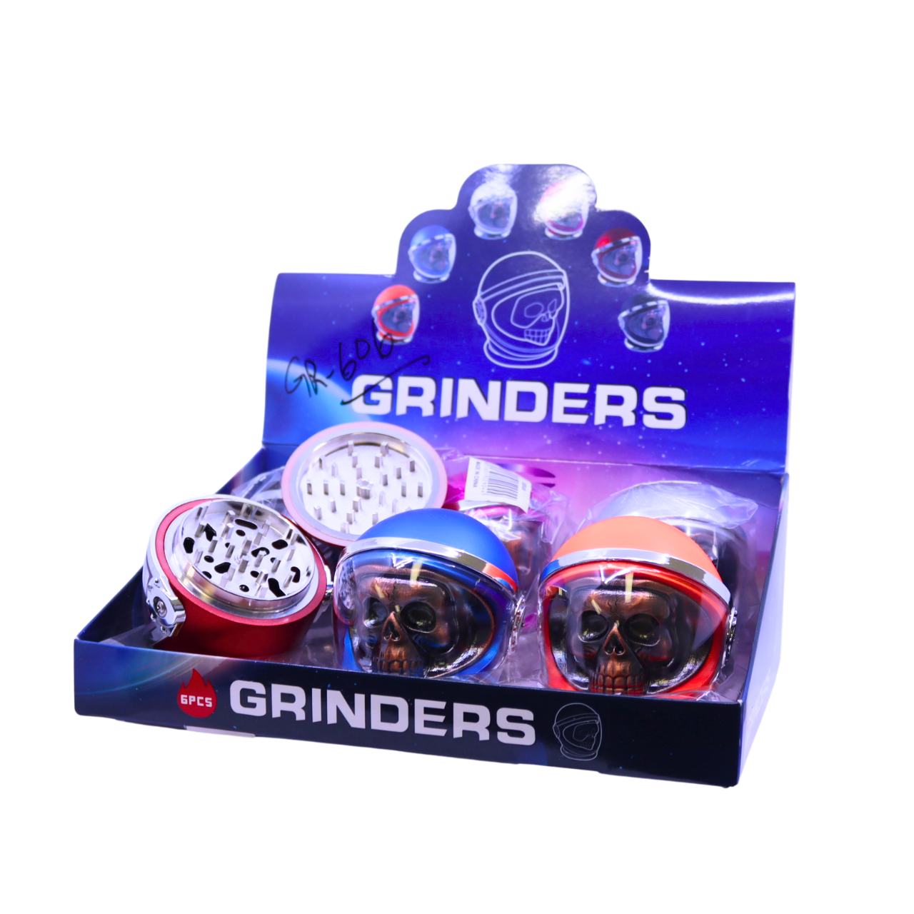 GRINDER SKULL W/HELMET 3PARTS GR606