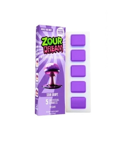 ZOUR DREAM MUSHROOM GUMMY SOUR GRAPE
