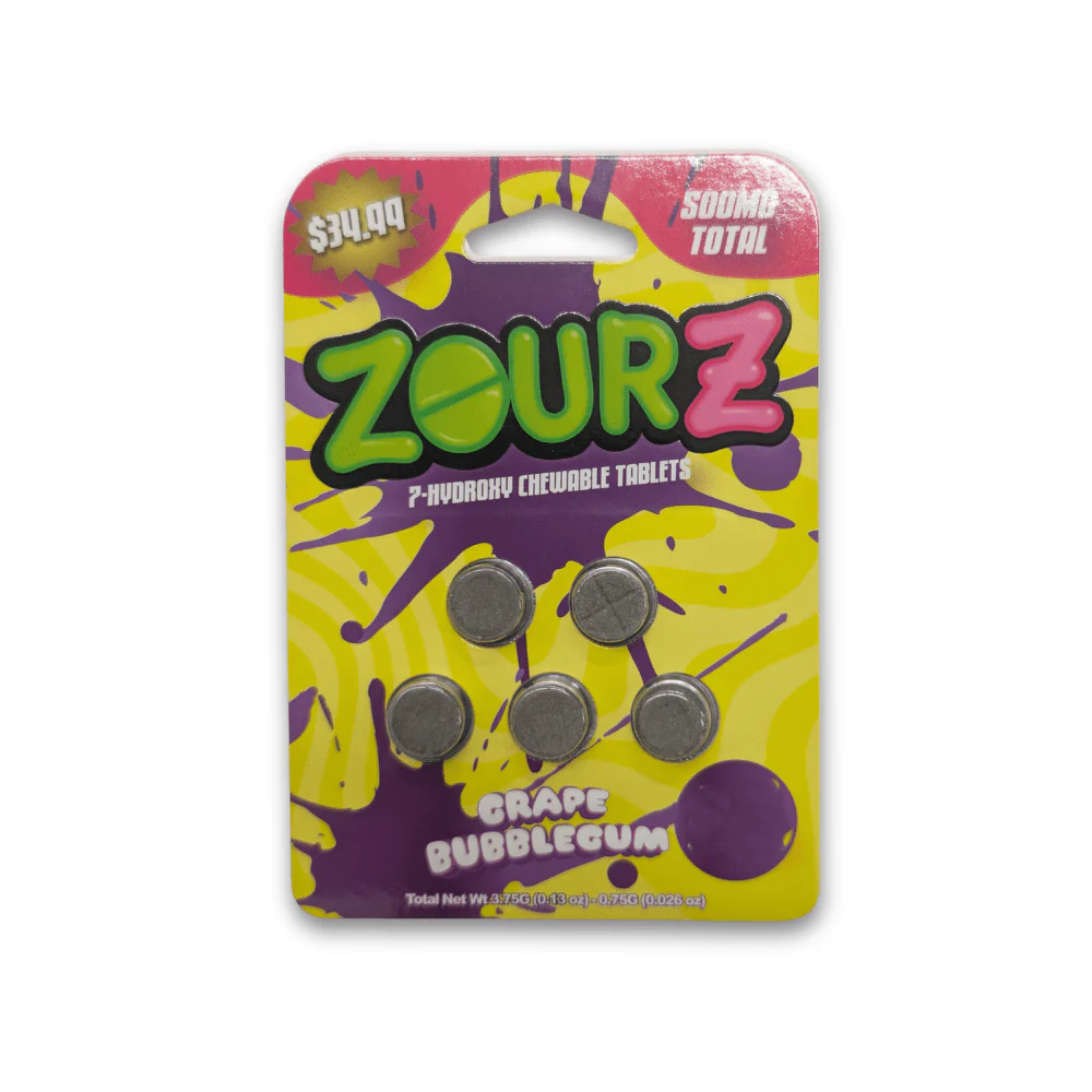 ZOUR Z 7HYDROXY GRAPE BUBBLEGUM 500MG