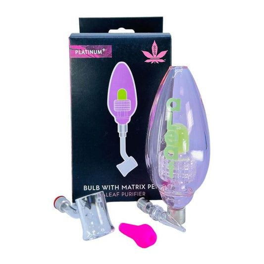 PLATINUM SERIES MATRIX BULB DAB RIG PINK PURPLE 1CT