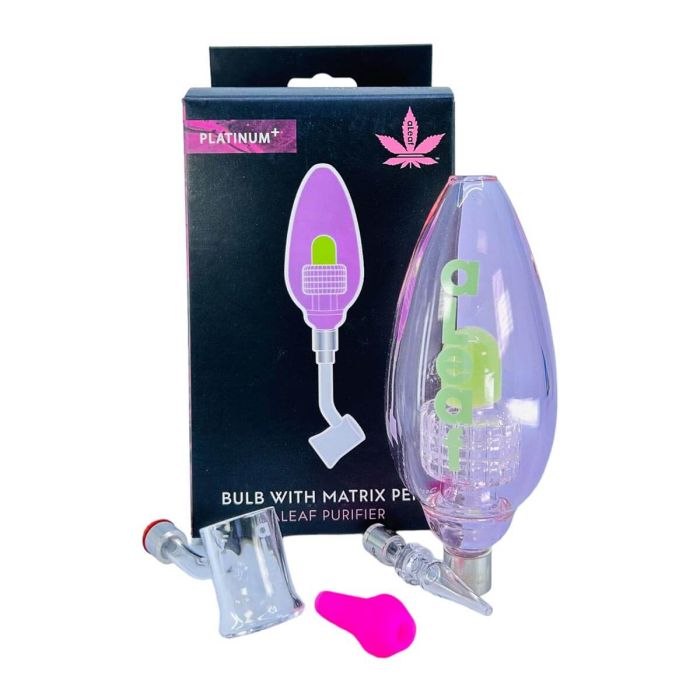 PLATINUM SERIES MATRIX BULB DAB RIG PINK GREEN 1CT