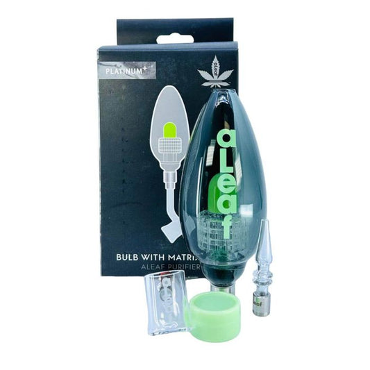 PLATINUM SERIES MATRIX BULB DAB RIG SMOKE GREEN 1CT