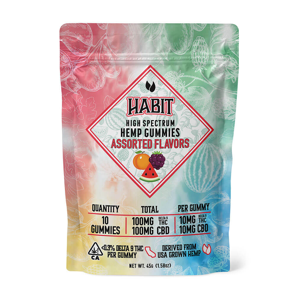 HABIT D9 HIGH SPECTRUM GUMY ASSRTD FLVR 20MG