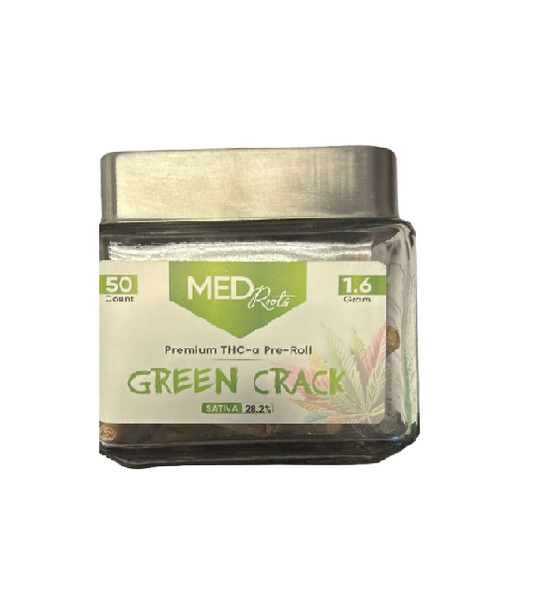 MED ROOTS GREEN CRACK PREROLL 1.6GM