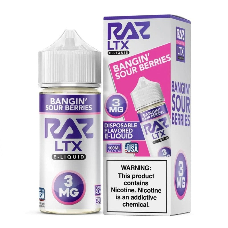 POD JUICE X RAZ BANGIN SOUR BERRIES 3MG 100ML